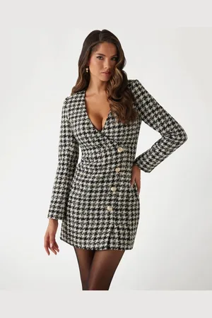 Guess Mini Abito Pied De Poule Marciano