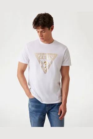 Guess T-Shirt Logo Triangolo Catena