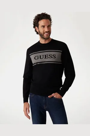 Guess Maglione Con Logo Bicolore