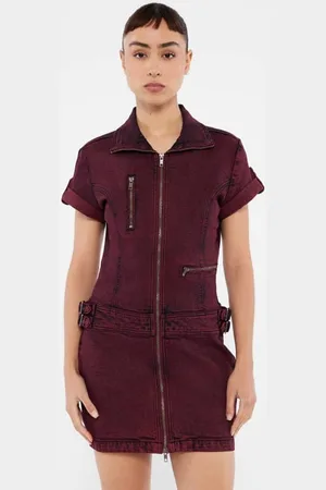 Guess Abito In Jeans Con Cerniera Modello Utility