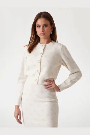 Guess Cardigan Misto Lana Logo 4G