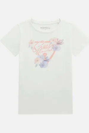 Guess T-Shirt Logo Triangolo Floreale