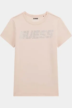 Guess T-Shirt Logo Con Strass