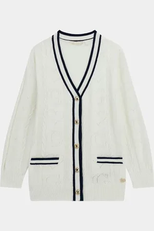 Guess Cardigan In Maglia A Trecce