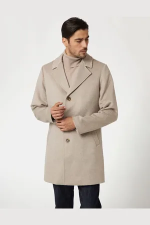 Guess Cappotto Sciancrato In Misto Lana Melton