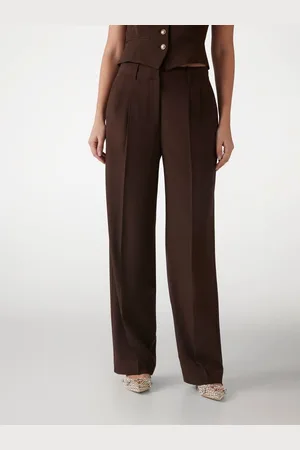 Guess Pantalone Wide Leg A Vita Alta
