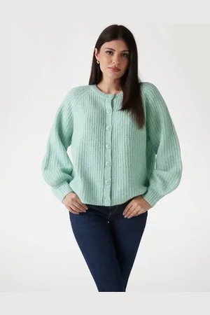 Guess Cardigan In Misto Lana Di Alpaca A Costine