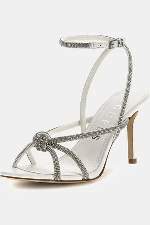 Guess Sandalo Merlot Misto Pelle Strass