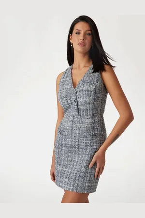Guess Mini Abito Bodycon In Tweed