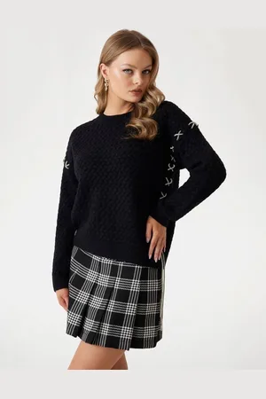 Guess Maglione A Trecce In Misto Lana