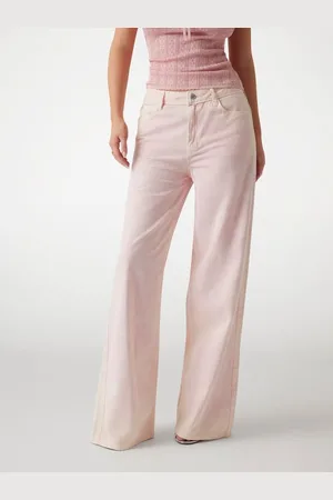 Guess Pantalone Gamba Larga Bellflower In Twill