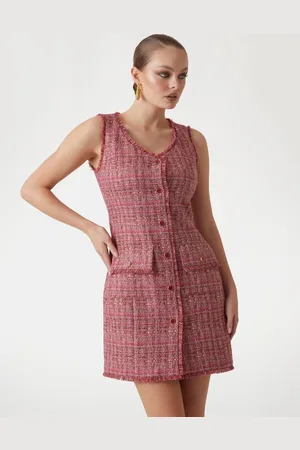 Guess Mini Abito In Tweed Marciano