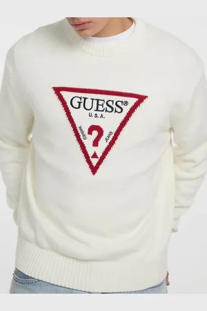 Guess Maglione Con Logo Triangolo Grande