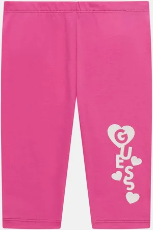 Guess Leggings 3/4 Logo Con Glitter
