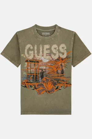 Guess T-Shirt Oversize Stampa All Over