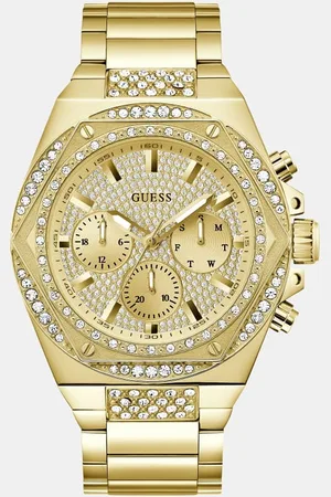 Guess Orologio Multifunzione Con Cristalli 47 Mm