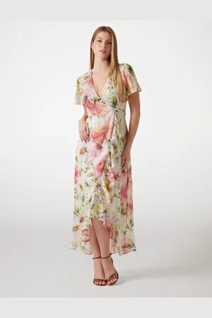 Guess Abito Lungo Stampa Floreale