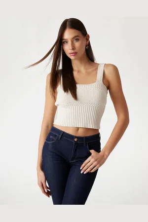 Guess Canotta Cropped In Maglia