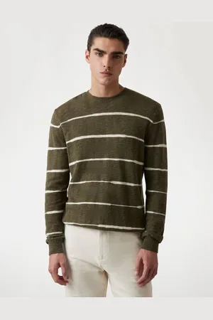Guess Maglione In Misto Lino A Righe