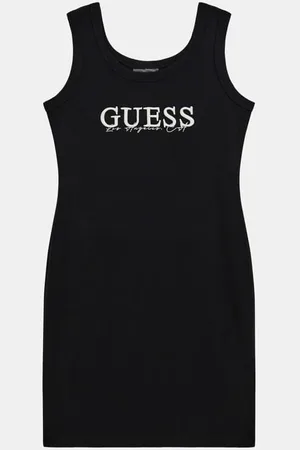 Guess Abito Midi In Maglia A Costine