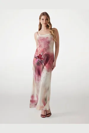 Guess Abito Lungo Stampa Floreale Marciano