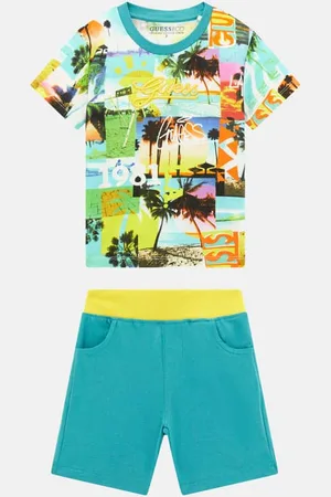 Guess Set T-Shirt Con Stampa E Short