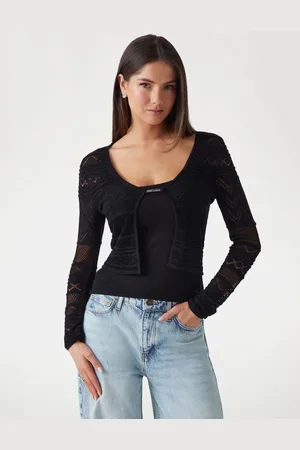 Guess Cardigan In Maglia Traforata