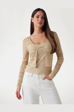 Guess Cardigan In Maglia Traforata