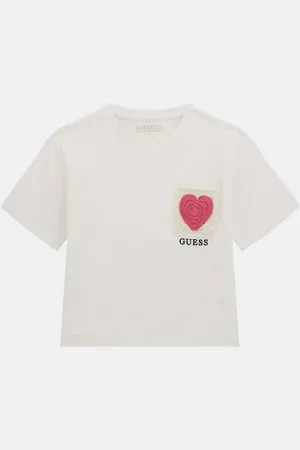 Guess T-Shirt Con Cuore All’Uncinetto