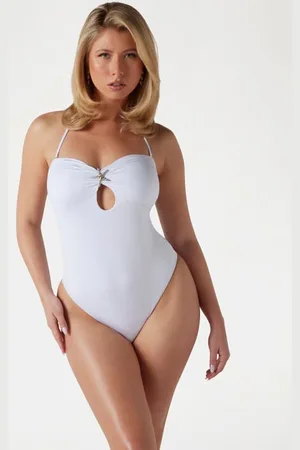 Guess Costume Intero A Fascia Con Stella Marina