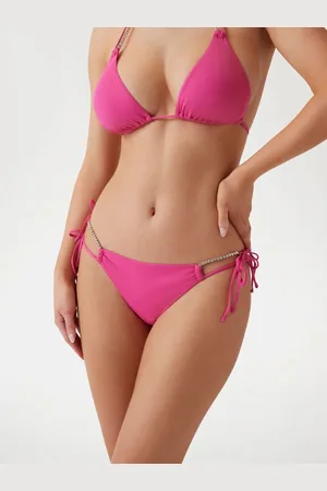 Guess Slip Bikini Con Laccetti E Strass