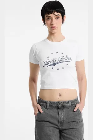 Guess T-Shirt Vintage Con Logo Stampato