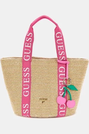 Guess Borsa Shopper In Rafia