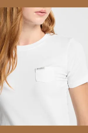 Guess T-Shirt Con Taschino Con Vestibilità Slim