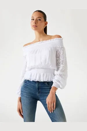 Guess Top Spalle Scoperte In Misto Seta