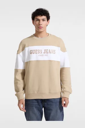 Guess Felpa Girocollo Con Riga Orizzontale