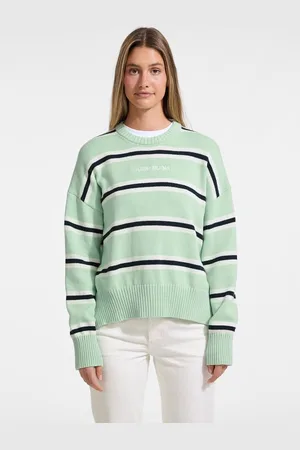 Guess Maglione Con Logo A Righe