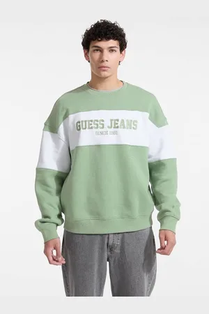 Guess Felpa Girocollo Con Riga Orizzontale