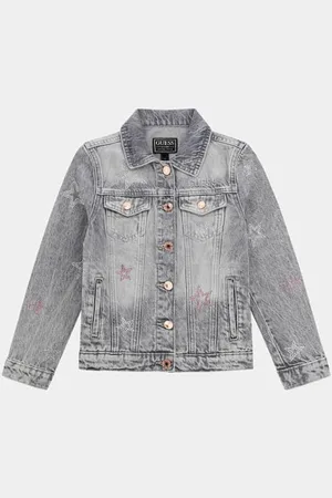 Guess Giacca In Jeans Con Strass