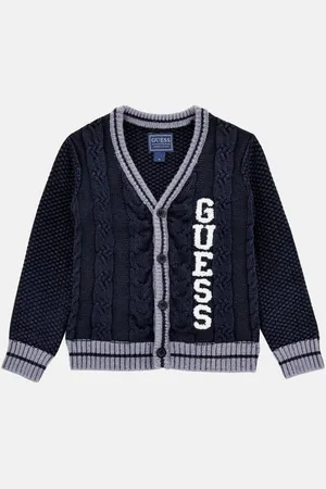 Guess Cardigan Con Patch Logo