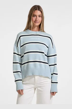Guess Maglione Con Logo A Righe