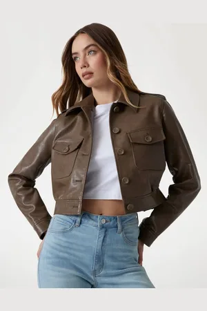 Guess Giacca Cropped Similpelle