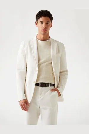 Guess Blazer Monopetto In Misto Lino