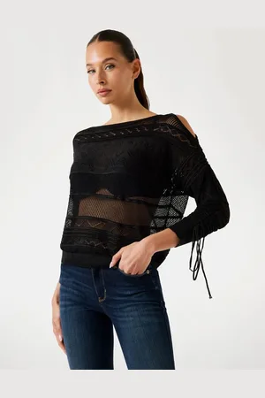 Guess Maglione In Maglia Traforata