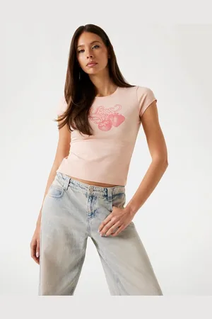 Guess T-Shirt Stampa Logo Frontale