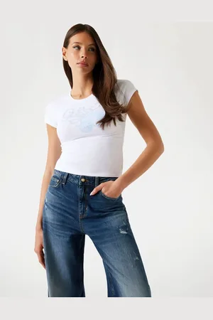 Guess T-Shirt Stampa Logo Frontale
