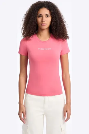 Guess T-Shirt Vestibilità Slim Con Stampa Logo