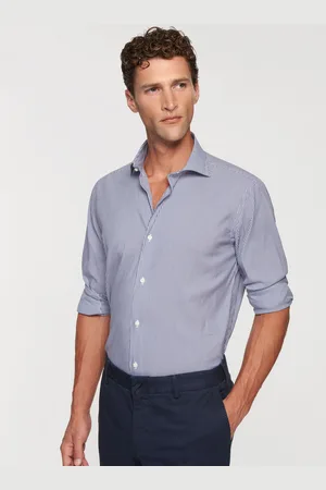 Gutteridge Camicia in popeline stretch rigato
