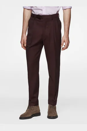 Gutteridge Pantaloni doppia pince in pura lana Reda