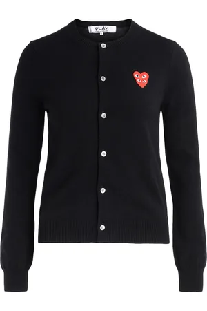 Comme des Garçons Cardigan Comme Des Garçons PLAY con cuori sovrapposti